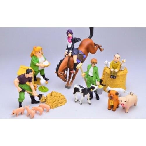 Small PVC FIGURE model toy pasture set rare out of print