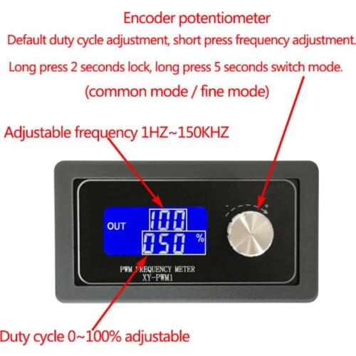 XY-PWM1 Signal Generator Module Adjustable PWM Pulse Frequency Duty Cycle Square Wave Motor Controller