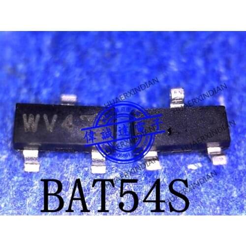 New Original BAT54S Printing WV4 SOT-23