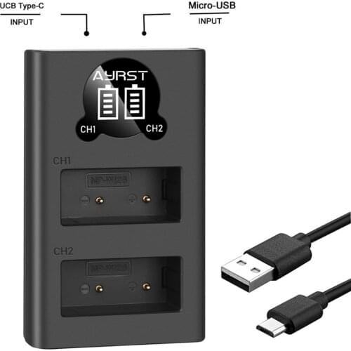 NP-W126 NP W126 NPW126 battery Charger For Fuji Fujifilm HS50 HS35 HS33EXR HS30 EXR XA1 XE1 X-Pro1 XM1 X-T10 Camera