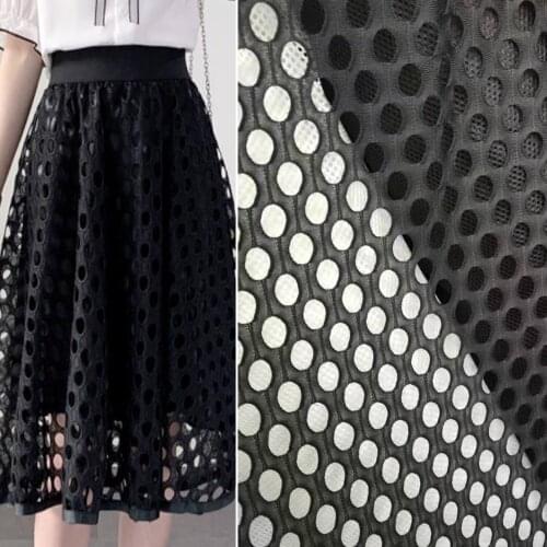 Hole Net Dress Skirt Fabric Poly Big Fish Mesh Clothing Hollow Lining Stockings DIY Craft