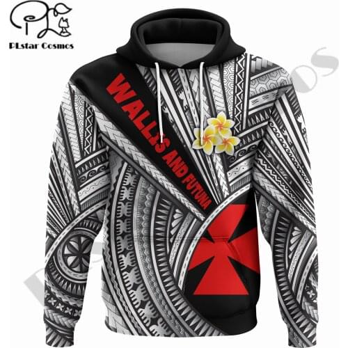 PLstar Cosmos 3DPrinted Newest Wallis and Futuna Futun Island Tribal Tattoo Uniuqe Streetwear Unisex Hoodies/Sweatshirt/Zip W-3