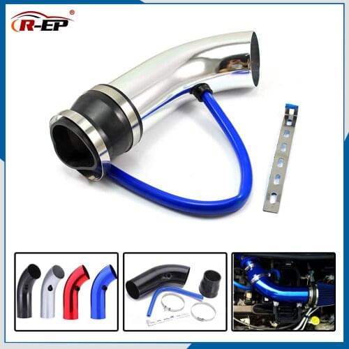 R-EP Turbo Air Intake Pipes Kit 3inch 76mm Universal for Car turbine supercharger engine Filter Hood Aluminum Hose