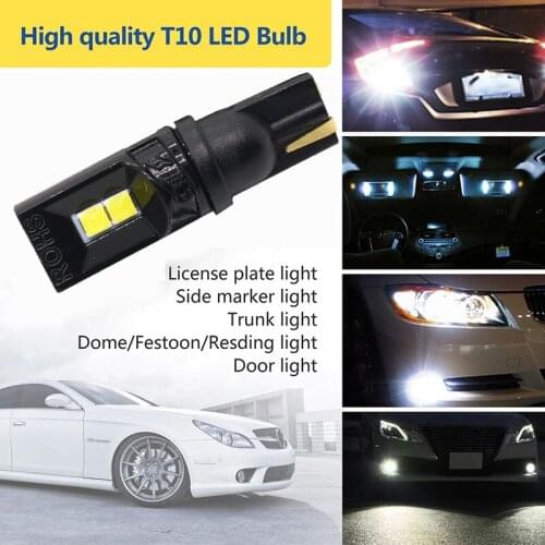 T10 LED W5W LED Bulb 194 168 3030 DRL Car Auto Sidemarker Parking Width Interior Dome Light Reading Lamp 12V