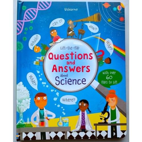 Usborne lift-the-flap Questiones and Answers about Science English Educational Picture Books Baby kids learning reading gift