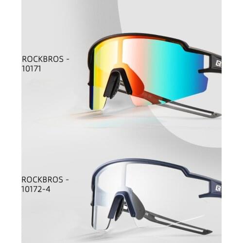 ROCKBROS Sand-Proof Bicycle Accessories Color-Changing Cycling Glasses Polarized Myopia Men and Women Running Outdoor Sports