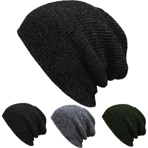 Unisex Knit Baggy Beanie Winter Hat Outdoor Skiing Slouchy Chic Knitted Cap NYZ Shop