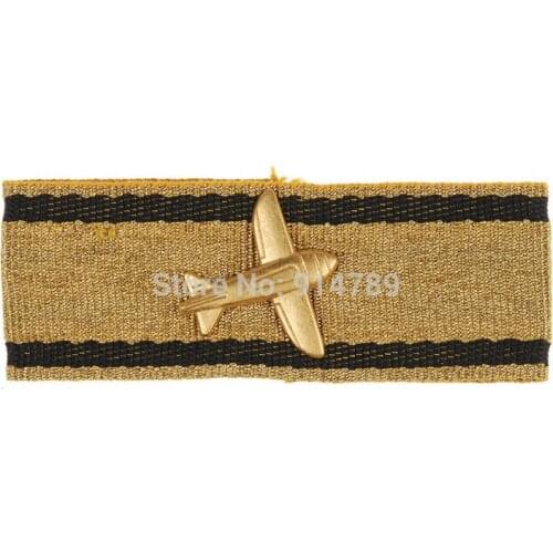 WWII GERMAN GOLD PLANE DESTRUCTION BADGE