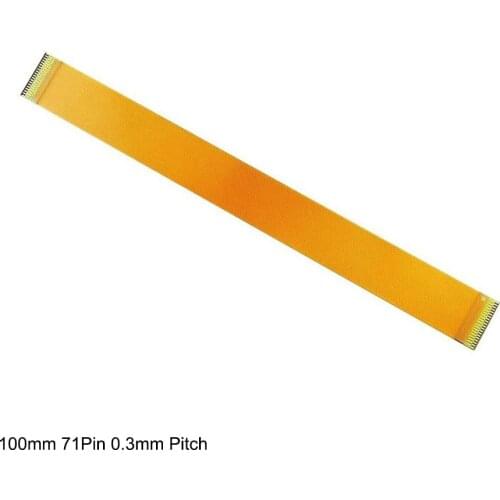 100mm 71Pin 0.3mm Pitch Same Side FFC FPC Flexible Flat LVDS MIPI LCD Cable
