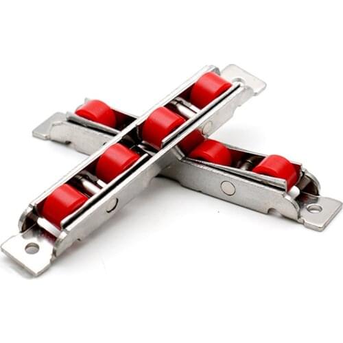 2 pcs window roller sliding door plastic steel window pulley concave stainless steel wheel mute nylon roller hardware