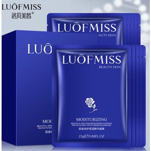 20pcs Facial Mask Brightening Hydrating Moisturizing Firming Nourishing Oil Control Face Skin Care