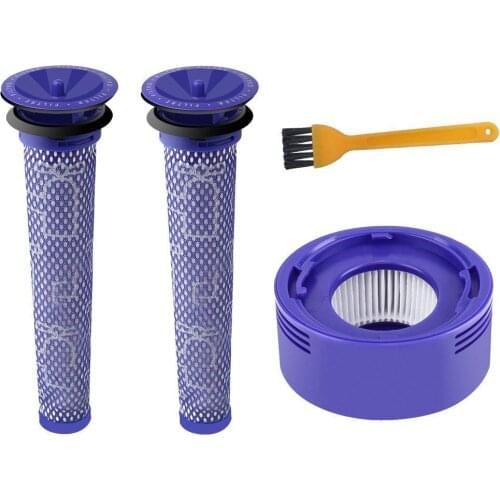 3 Pieces Post Motor HEPA Filters Replacement for Dyson V8 V7 Cordless Vacuum Cleaners