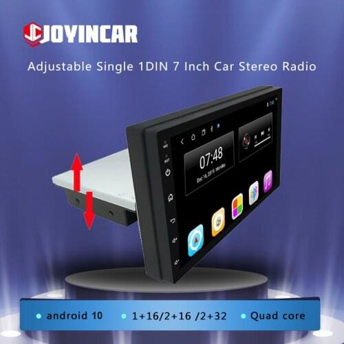 JOYINCAR Android 10 7 inch 1 din auto radio For Universal single din in car multimedia player Stereo Radio GPS Navigation WIFI