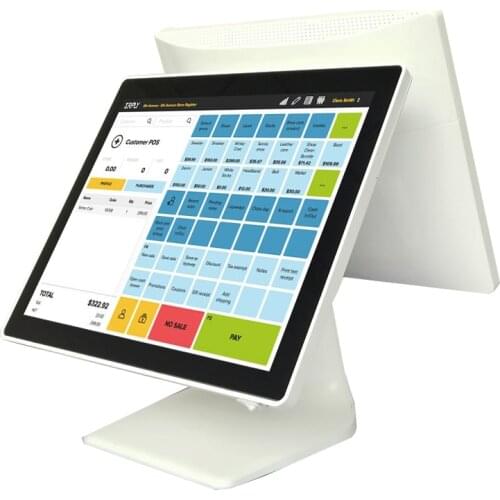 Free shipping Touch POS all in one high quality Cheap EPOS 15 + 15 inch POS Terminal PC