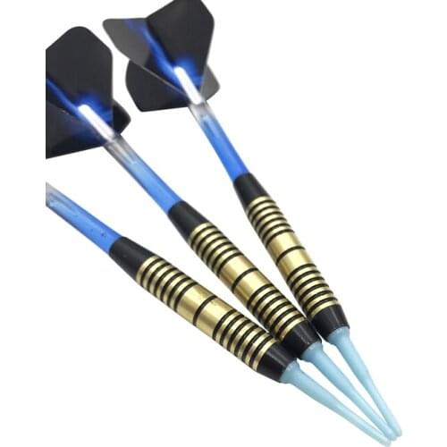 Electronic Darts 3Pcs/set Darts Soft Tip Indoor Sports Throwing Games Blue Nylon Shafts Aurora Flights Dardos Profesional Dart