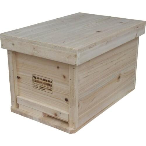 Finished box beekeeping tool full set of pine bee hives in beehive box