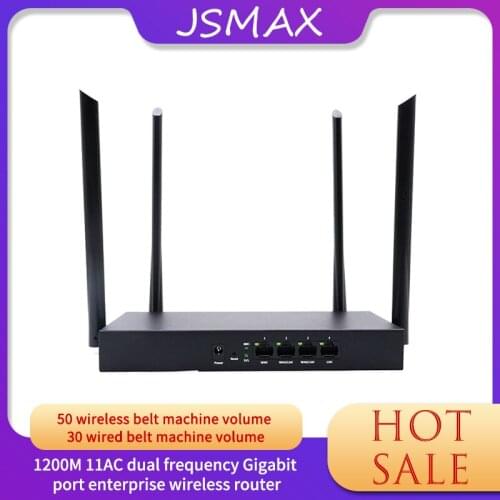 JSMAX JSW18E AC1200M Wireless WiFi Router 2.4G/5G Dual Band WiFi Repeater 5*6dbi High Gain Antenna Router ,App Control