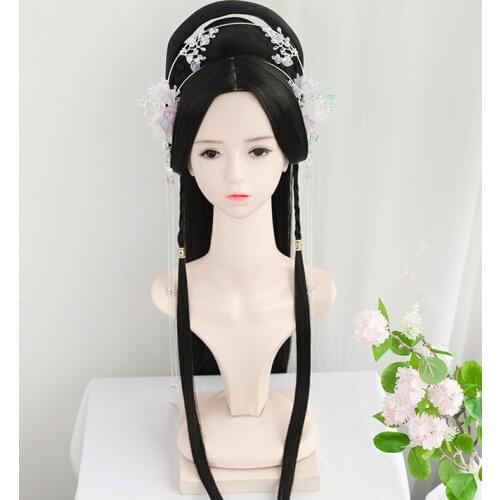 80cm Beautiful Princess Hair Accessories Traditional Chinese Hanfu Festive Party Supplies Studio Antique Photography