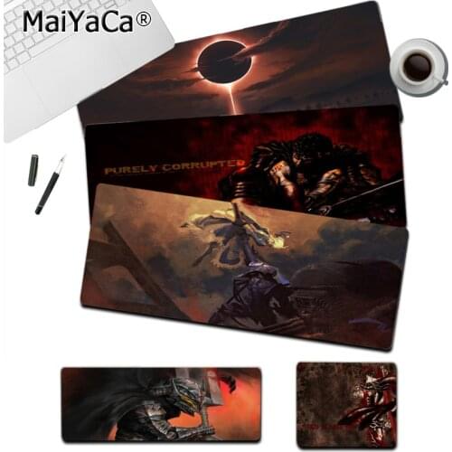 MaiYaCa berserk Anime Cartoon Large sizes DIY Custom Mouse pad mat Size for Keyboards Mat Mousepad for boyfriend Gift