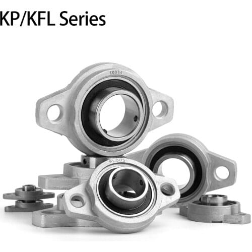 Brand New 8/10/12/15/17mm Bore Diameter Zinc Alloy Pillow Block Flange Bearing Kfl Series Hot Sale