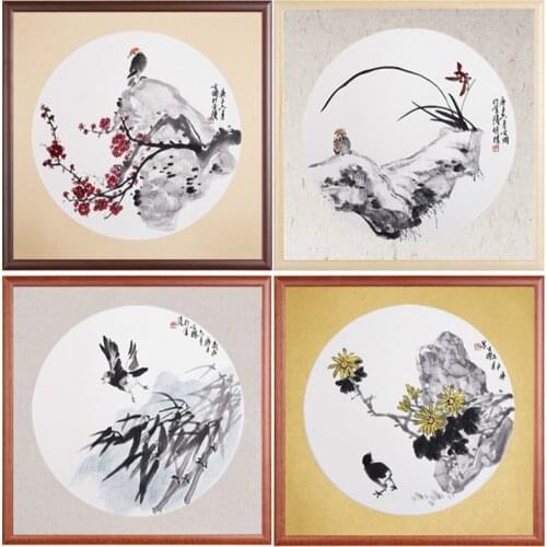 Thicken Soft Calligraphy Mounting Raw Xuan Paper Chinese Rice Paper Card Children Watercolor Painting Lens Cards Carta Di Riso