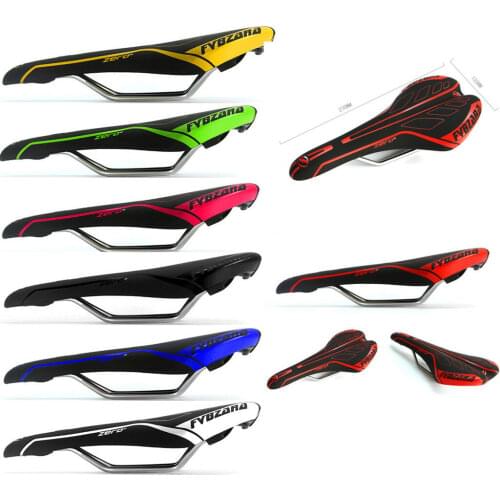 Mountain Bike Seat Cushion Hollow Bicycle Saddle PVC Fabric Soft Mtb Cycling Road Mountain Bike Seat Triathlon Bike Accessories