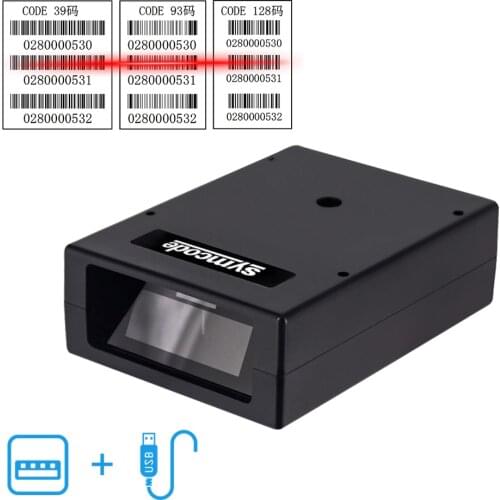 1D or 2D USB Wired Embedded Box Bar Code Scanner,Plug and Play Bar Code Reader USB,USB-HID and USB-COM Interfaces Supported