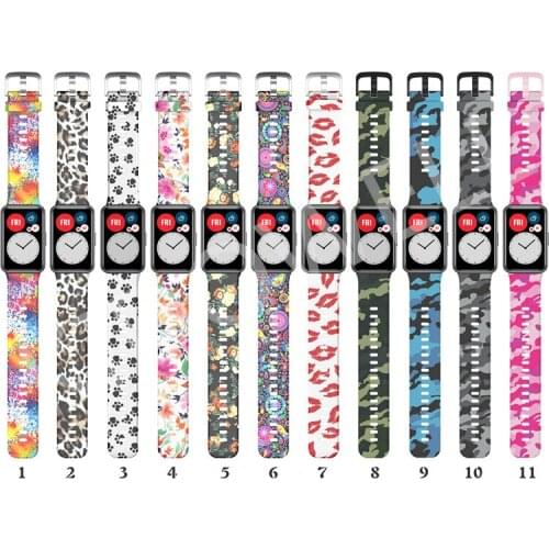 New Silicone Watchbands For Huawei Watch Fit Smart Watch Sport Strap Wristband Replacement Bracelet For Huawei fit Accessories