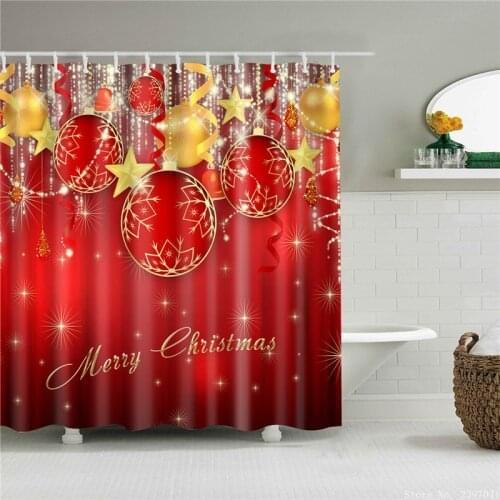 Christmas Snowman Boho Home Decor Shower Curtain Waterproof Floral Peacock Feather Fabric Bathroom Shower Curtain With Hooks
