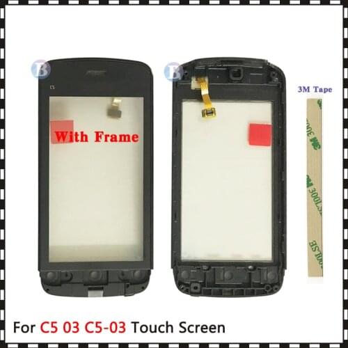 High Quality 3.0" For Nokia C5 03 C5-03 Touch Screen Digitizer Sensor Outer Glass Lens Panel Black