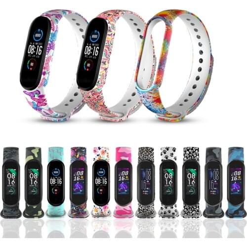 For Xiaomi Mi Band 5 Strap Replacement Wrist Straps Bracelets Silicone Wrist Band for Xiaomi MI Band5 Smart Watchbands Colorful