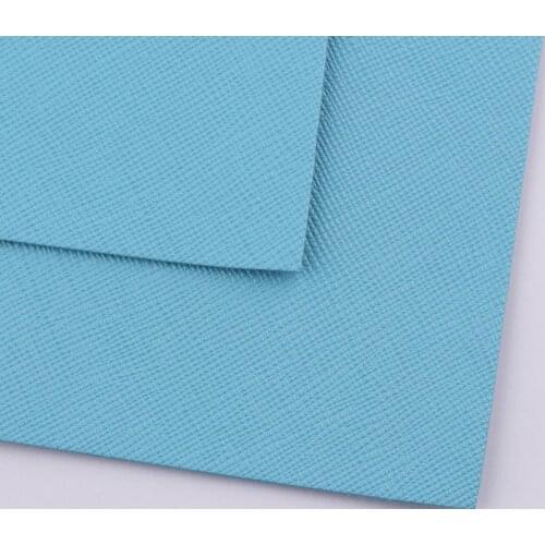 Light blue Leather Sheets A4 Faux Leather Pieces Synthetic Leather Soft Crafts PU Leather Sewing DIY Leather Supplies