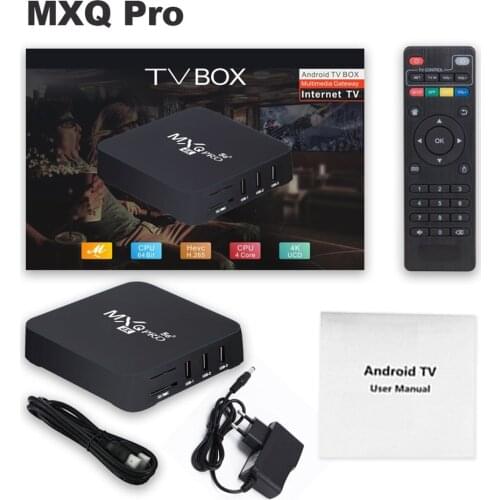 For MXQ PRO 5G Smart TV Box Android 9.0 4K 2.4G&5G WiFi Amlogic S905W 2GB 16GB HD 3D Android TV Box Media Player 1080P Global