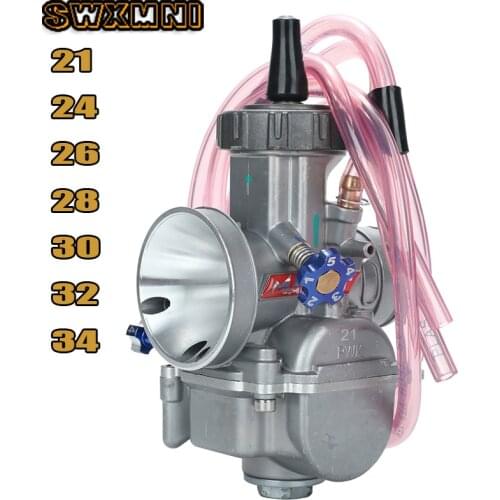 Universal 21 24 26 28 30 32 34mm PWK Motorcycle Carburetor Carburador For Keihi Mikuni Carburetor Fit For Motorcycle Scooter Mot