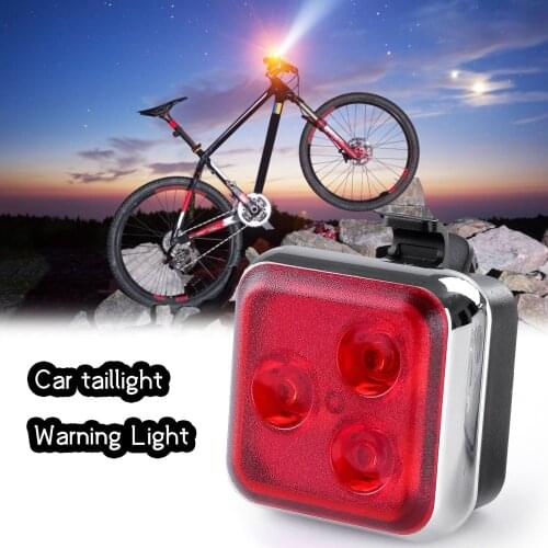 USB Rechargeable Cycling Bicycle Light Mountain Bike Super Light Charging Taillight Outdoor Headlight Front Tail Clip Light Lamp