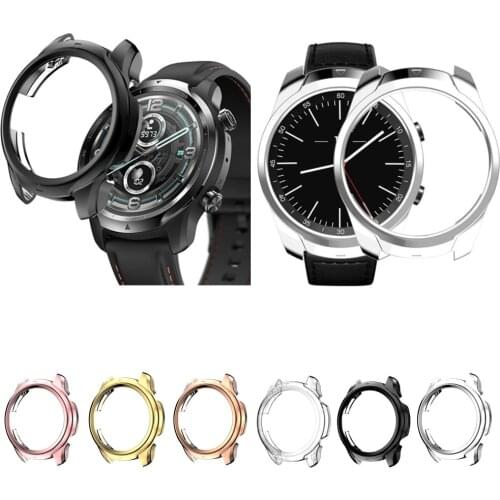 TPU Soft Edge Glass Screen Protector Case Shell Frame For Ticwatch Pro 3 /2020 Pro3 Watch Protective Bumper Cover Accessories