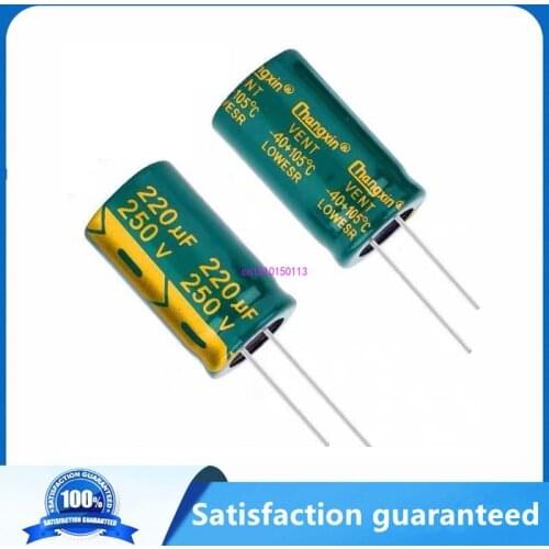 2pcs/lot S72 high frequency low impedance 250v 220UF aluminum electrolytic capacitor size 18*30MM 220UF 20