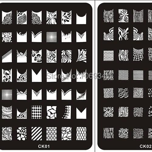 Nail Stamping Plates stamper Konad Nail Plate 3Pcs Stamp Image Plate Nail Art Stamping Kit DIY Image Plate Template