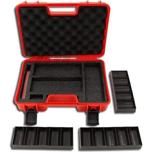 300PCS Poker Chips Case High Quality PP Casino Monopoly Chips Storage Box Chip Container Portable Gambling House Tokens Suitcase