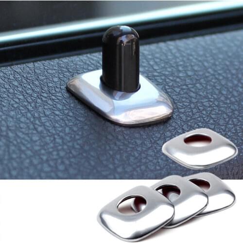 BBQ@FUKA For BMW 5 Series F10 Door Lock Pins Pin Decoration Cover Trim 4pcs 2011-2015