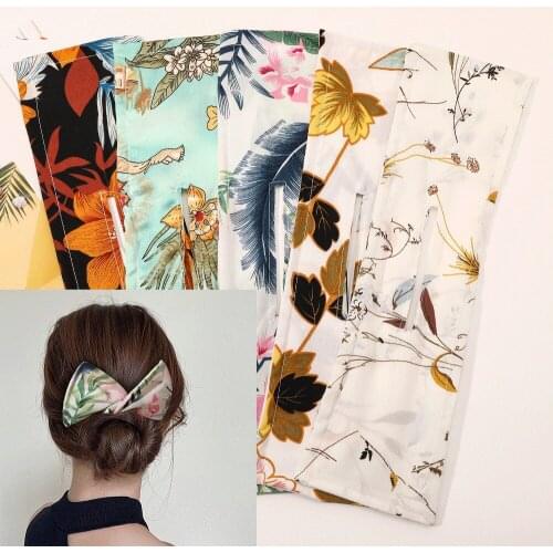 Elegant Ribbon Magic French Twist Bun Maker Circle Chignon Former Hairstyle Curler Styling Tool Accessories For Women Headband