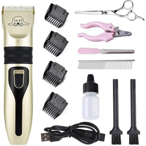 Electrical Dog Hair Trimmer USB Charging Pet Hair Clipper Rechargeable Low-noise Cat Hair Remover Grooming Hair Cutter Machine
