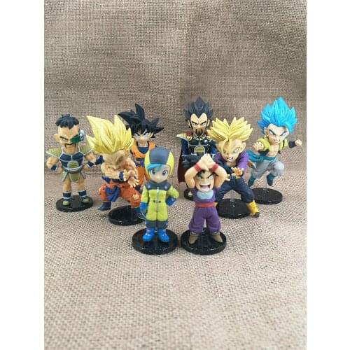 BANDAI Dragon Ball Action Figure WCF Series Fierce Battle Legend Son Goku Vegetajv Model Decoration Toy