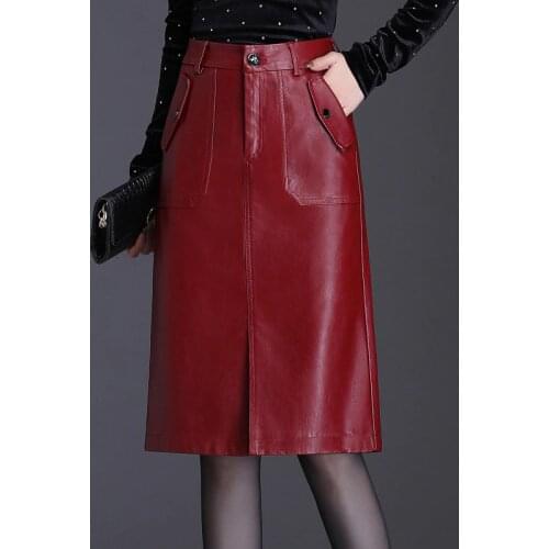 FlyyeDemo Women's Leather Skirts