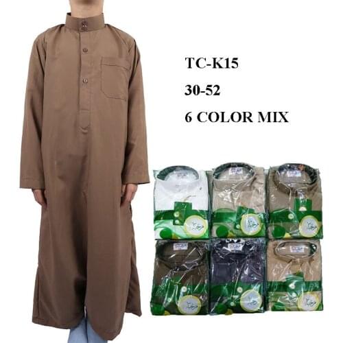 2~8years 8~18years old Fashion white thawb children Jubba robe boy thobe