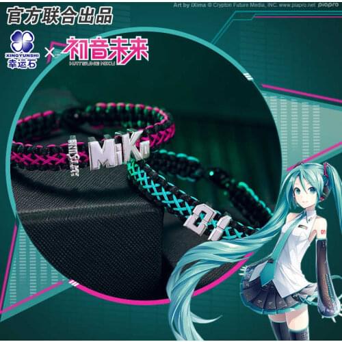 Hatsune Miku Anime Bracelet Hand Strap Manga Role Cosplay Vocaloid New Trendy Action figure Gift