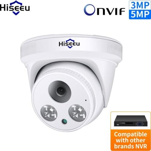 Hiseeu 5MP 3MP POE IP Security Surveillance Camera H.265 1536P Bullet CCTV IP Camera for POE NVR System Indoor Home IR Cut