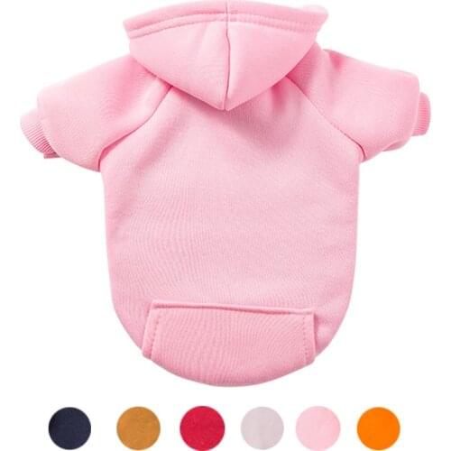 Cotton Pug Dog Clothes Solid Pet Hoodie Clothing For Dog Coat Jacket Winter Puppy Cat Pet Clothes For Dogs Pets Clothing Bulldog