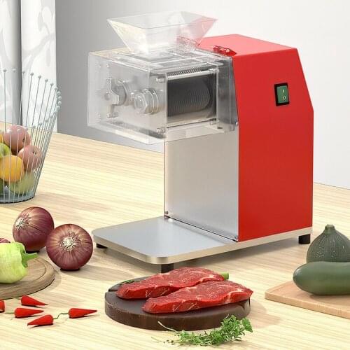 Commercial Electric Meat Slicer Cutter Stainless steel Automatic Vegetable Cutting Grinder Machine Minced Meat Mincer EU US plug