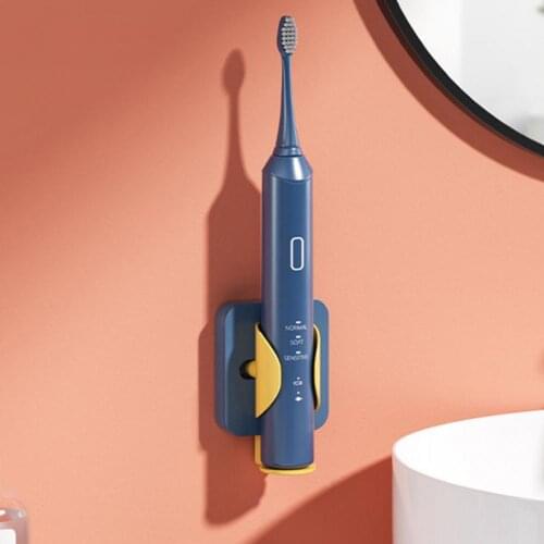 Space-saving Great Wall Mounted Toothbrush Holder Durable Toothbrush Stand Rack Portable for Bathroom Organizing